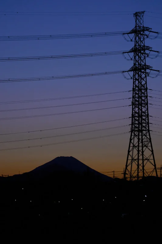 今年のお正月もマジックアワーの富士山を撮る