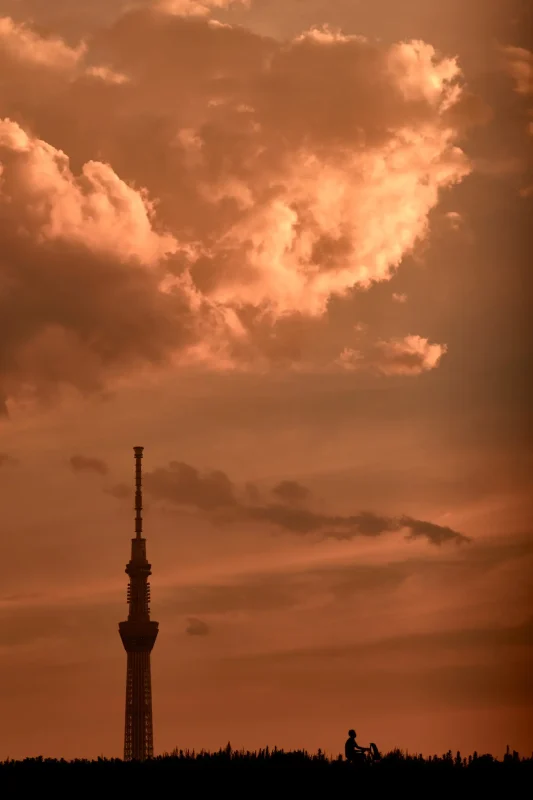 四つ木から見る夕景の東京スカイツリーが素敵すぎる