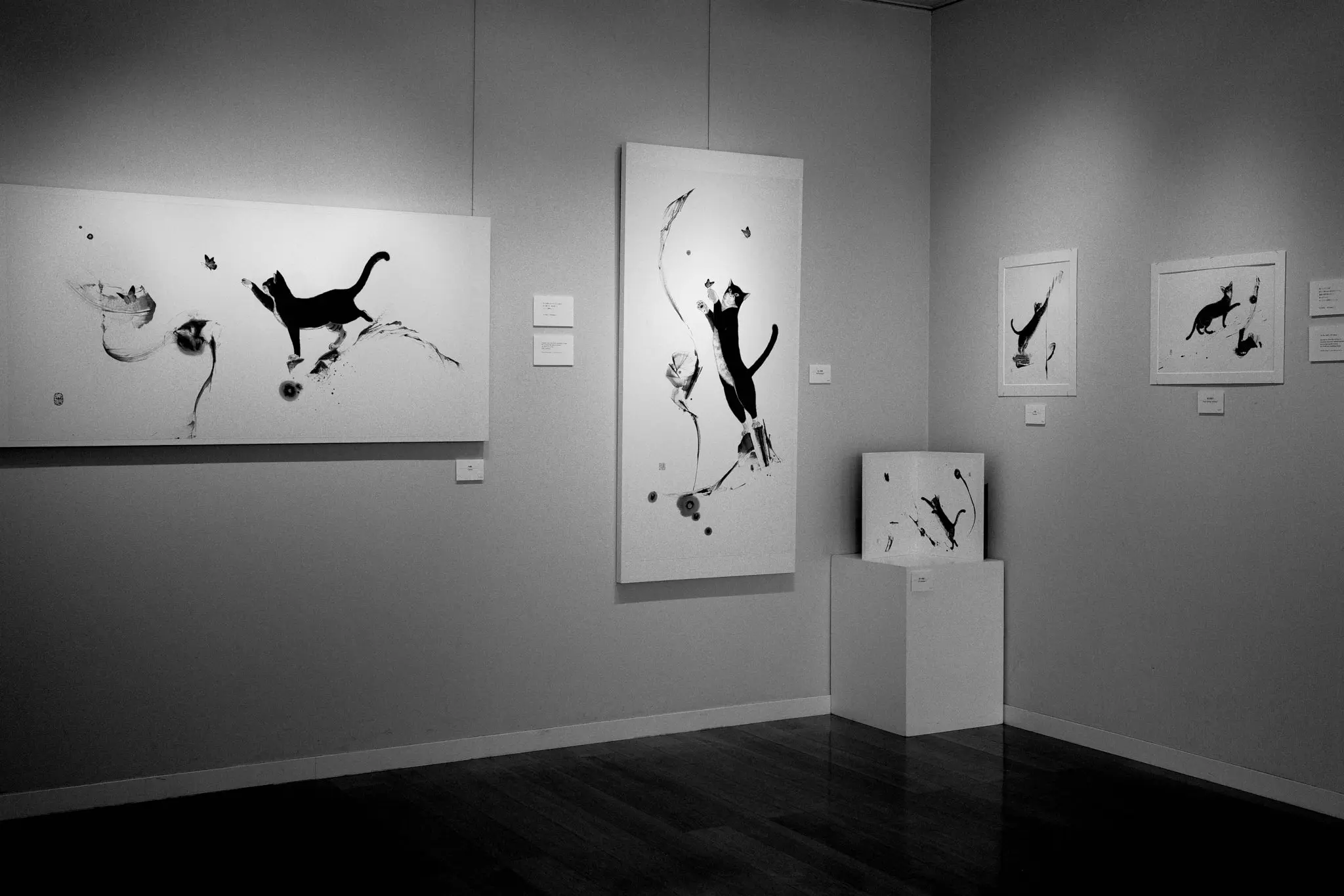 仲上美佳子 水墨画個展 〜彼らには見えてる何か〜 に行ってきた