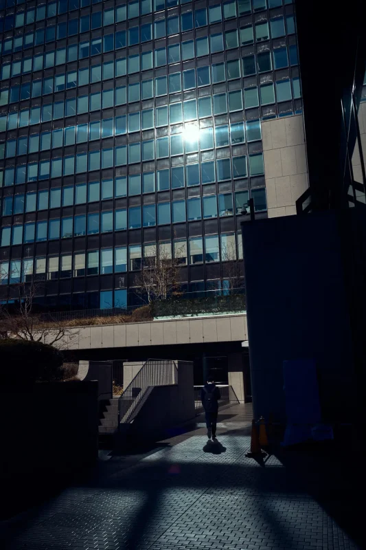 東京都庁で光と影を楽しむ